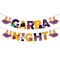 Garba Night Banner for Hindu Navratri Festival Celebration Bunting Diy Home Indoor Outdoor Decoration Indian Party Supplies Garba Decor Ideas